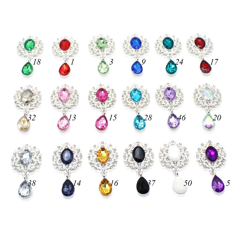 Cocktail Recipe Book - Broche en cristal strass brillant 25x46MM