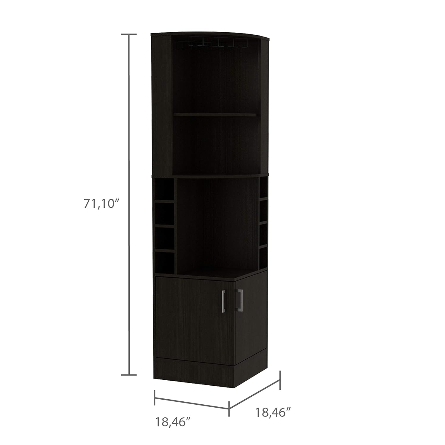 Meuble bar d'angle avec 2 étag - Home Bar Shelves avis et prix