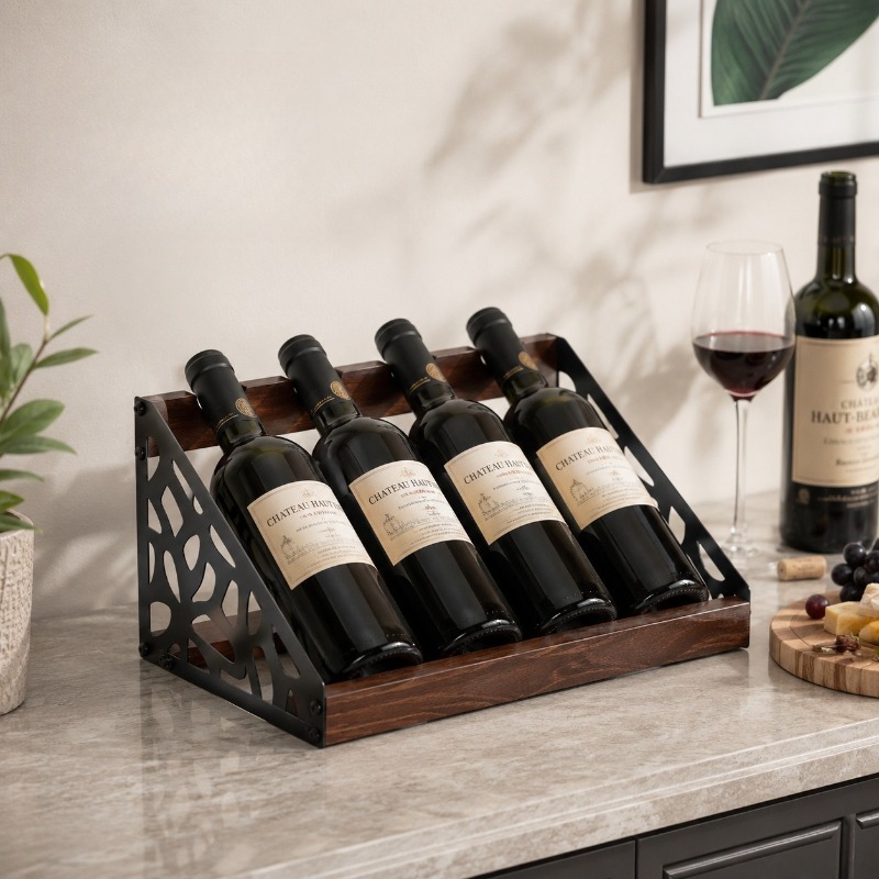 Support à vin en bois pour bar - Home Bar Shelves avis et prix