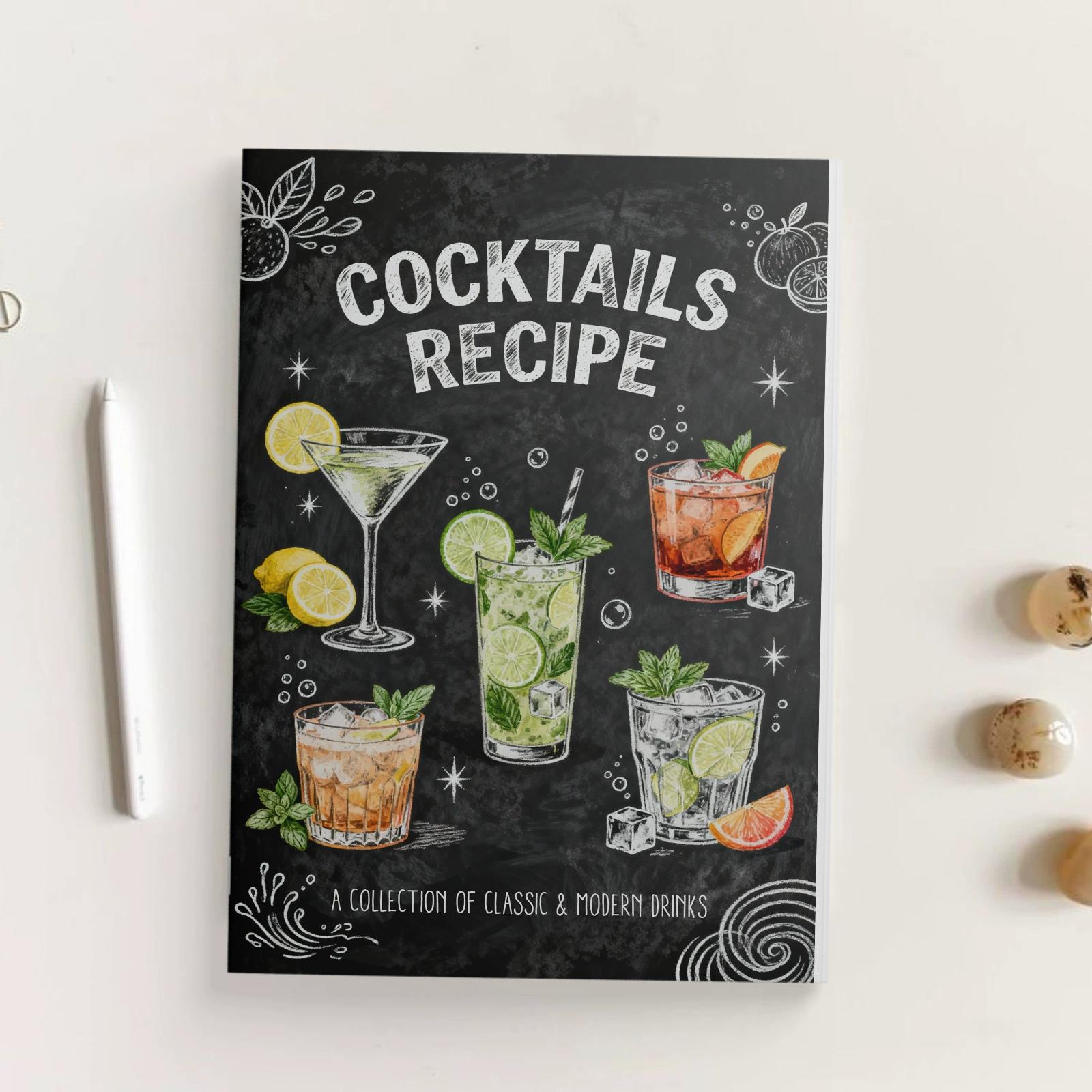 Livre de recettes de cocktails - Cocktail Recipe Book avis et prix
