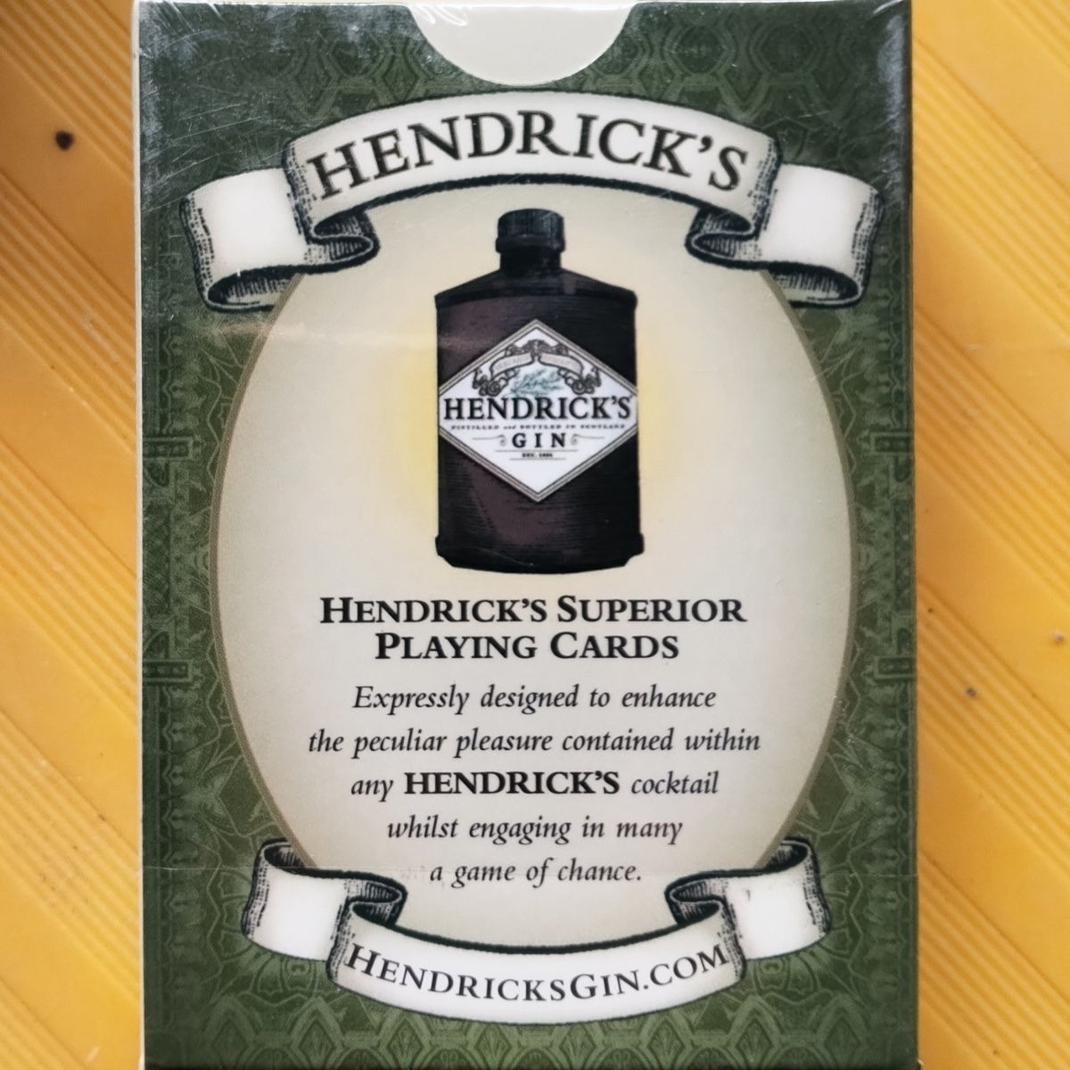 Jeu de cartes Hendrick's Gin c - Cocktail Recipe Book avis et prix