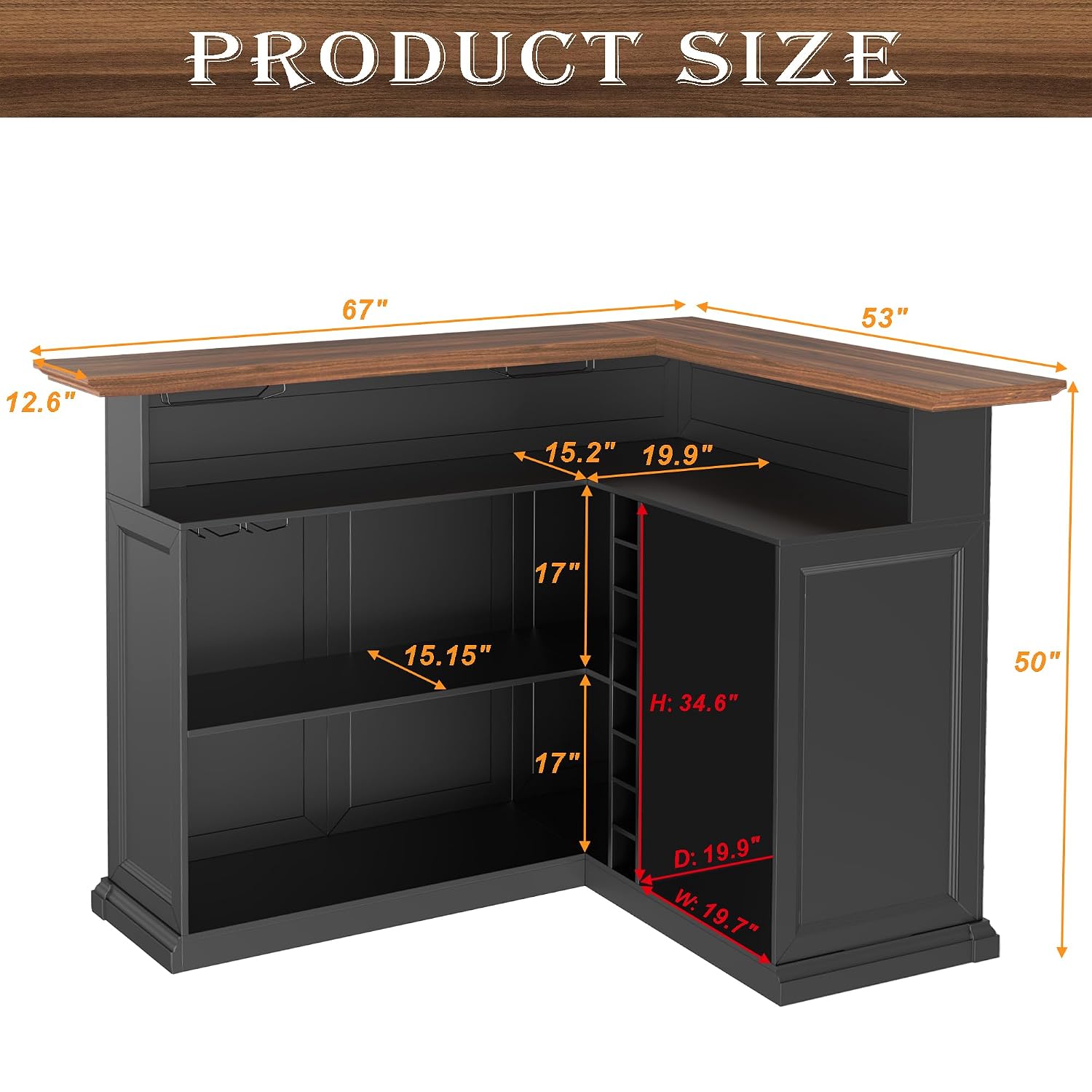 Meuble bar en L pour la maison - Home Bar Lounge avis et prix
